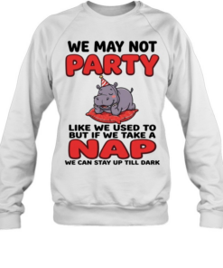 We May Not Party Like We Used To But If We Take A Nap We Can Stay Up Till Dark  Unisex Sweatshirt