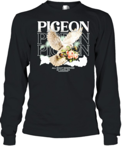 White dove piceon all right reserved by catalan Long Sleeved T-shirt