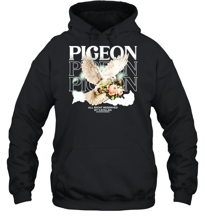 White dove piceon all right reserved by catalan Unisex Hoodie