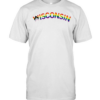 Wisconsin Text Progress Pride Flag  Classic Men's T-shirt