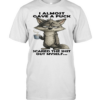 Wolf I Almost Gave A Fuck Scared The Shit Out Myself Classic Men's T-shirt