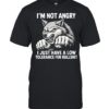 Wolf I’m not angry I just have a low tolerance for bullshit  Classic Men's T-shirt