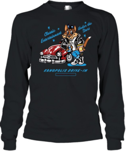 Wolf classic entertainment under the stars kanopolis drive in since 1952  Long Sleeved T-shirt