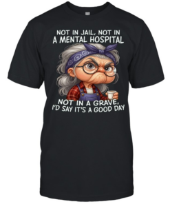 Woman Not In Jail Not In A Mental Hospital Not In A Grave I'd Say T Classic Men's T-shirt