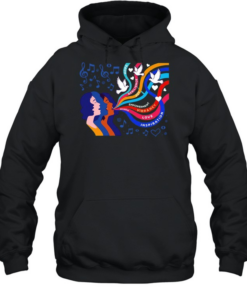 Women music hope resilience joy empowerment vibrancy love inspiration  Unisex Hoodie