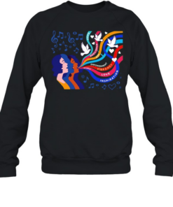 Women music hope resilience joy empowerment vibrancy love inspiration  Unisex Sweatshirt