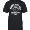 Works out but clearly loves fries T Classic Men's T-shirt