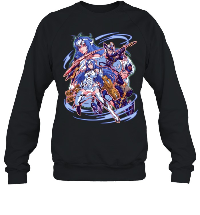 Xenosaga space robots collage graphic Unisex Sweatshirt