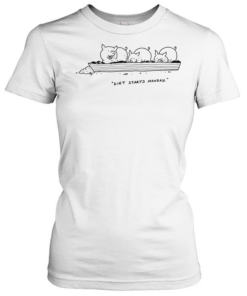 pig eat diet starts monday Classic Women's T-shirt