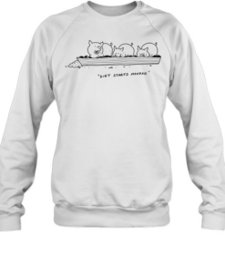 pig eat diet starts monday Unisex Sweatshirt