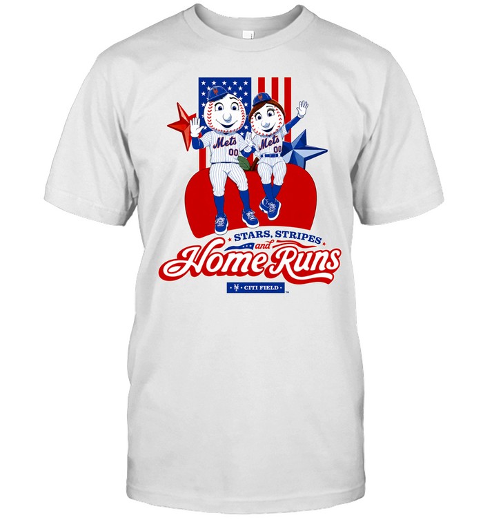2026 NY Mets America 250 Mr And Mrs Met Classic Men's T-shirt