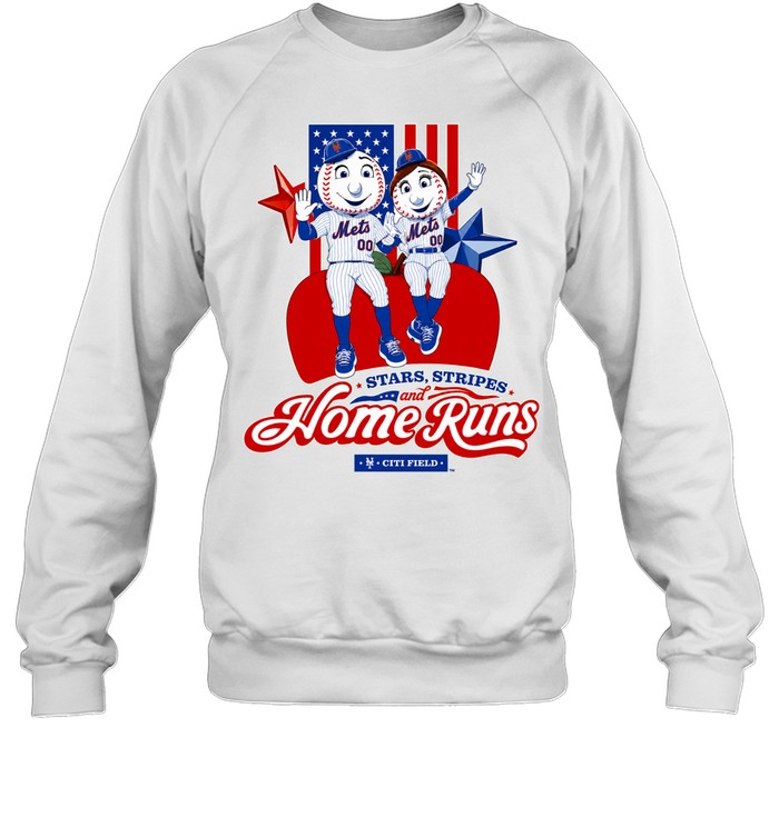 2026 NY Mets America 250 Mr And Mrs Met Unisex Sweatshirt