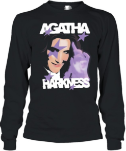 Agatha Harkness purple stars Long Sleeved T-shirt
