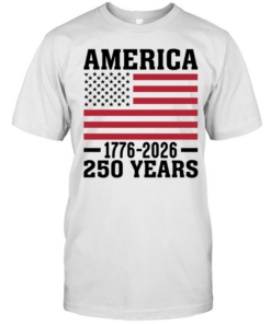 America 1776 2026 250 years flag Classic Men's T-shirt
