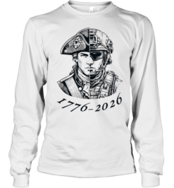 American Patriot Soldier 1776 2026 Evolution of Liberty United States Army Long Sleeved T-shirt