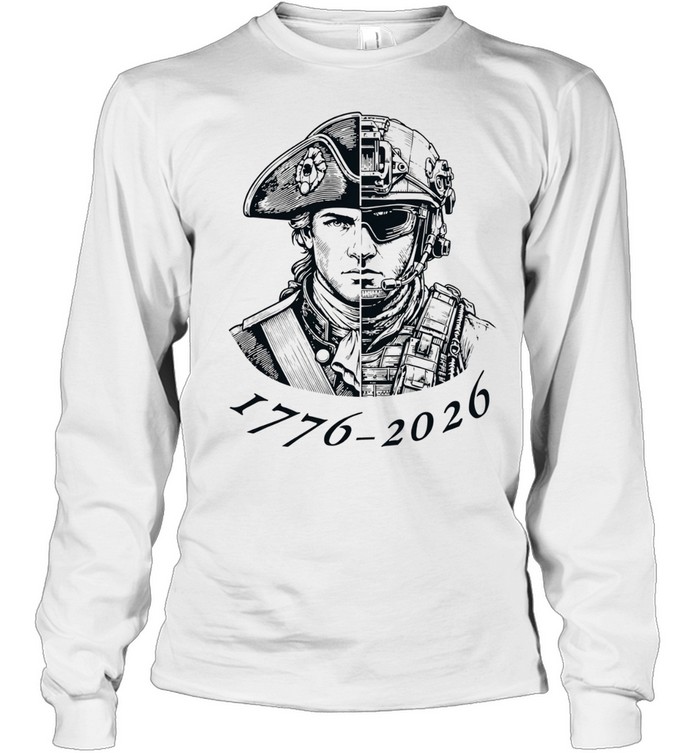 American Patriot Soldier 1776 2026 Evolution of Liberty United States Army Long Sleeved T-shirt