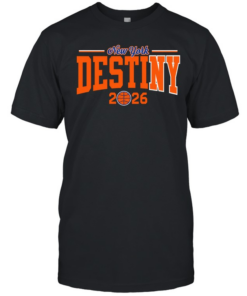 Awesome New York Knicks Destiny 2026 Bold Arch Basketball Classic Men's T-shirt