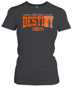 Awesome New York Knicks Destiny 2026 Bold Arch Basketball  Classic Women's T-shirt