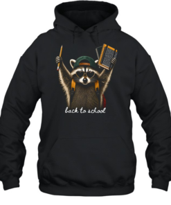 Back To School Raccoon  Unisex Hoodie