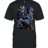 Batman DC Comics character fire mansion gothic comic book illustration Classic Men's T-shirt