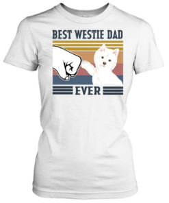 Best Westie Dad Ever Vintage  Classic Women's T-shirt