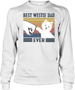 Best Westie Dad Ever Vintage  Long Sleeved T-shirt