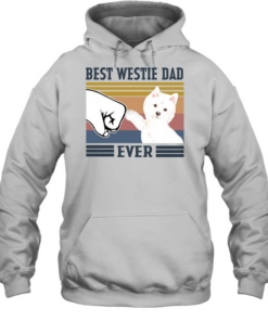 Best Westie Dad Ever Vintage  Unisex Hoodie