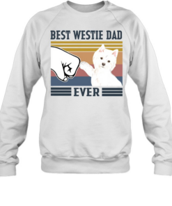 Best Westie Dad Ever Vintage  Unisex Sweatshirt
