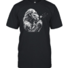 Bigfoot Blowing Dandelion Cinematic Silhouette  Classic Men's T-shirt