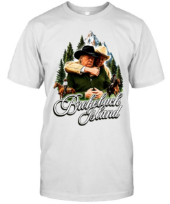 Bill Clinton And Donald Trump Brokeback Island funny Classic Men's T-shirt