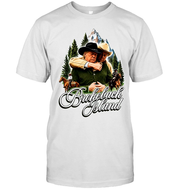 Bill Clinton And Donald Trump Brokeback Island funny Classic Men's T-shirt