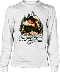 Bill Clinton And Donald Trump Brokeback Island funny Long Sleeved T-shirt