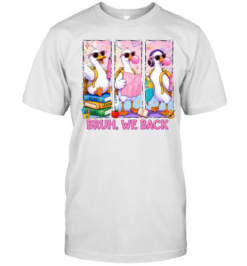 Bruh We Back Pink Bubble Font  Classic Men's T-shirt