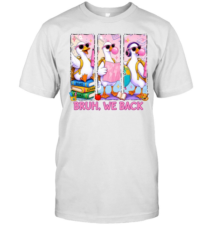 Bruh We Back Pink Bubble Font Classic Men's T-shirt