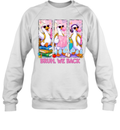 Bruh We Back Pink Bubble Font Unisex Sweatshirt