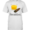 Cannabis Blunt and Orange Juice Breakfast Graphic  Classic Men's T-shirt