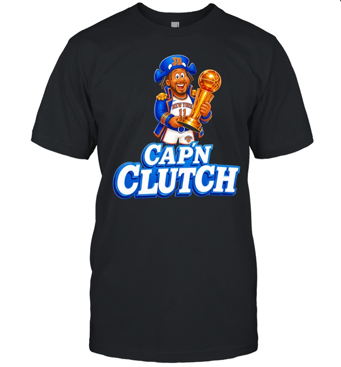 Cap’n Clutch Jalen Brunson New York Knicks Trophy Classic Men's T-shirt