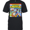 Captain America punching Adolf Hitler Captain America Comics Classic Men's T-shirt