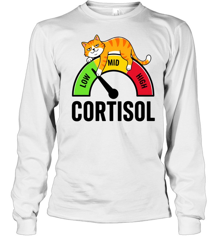 Cat Low Cortisol Level Long Sleeved T-shirt