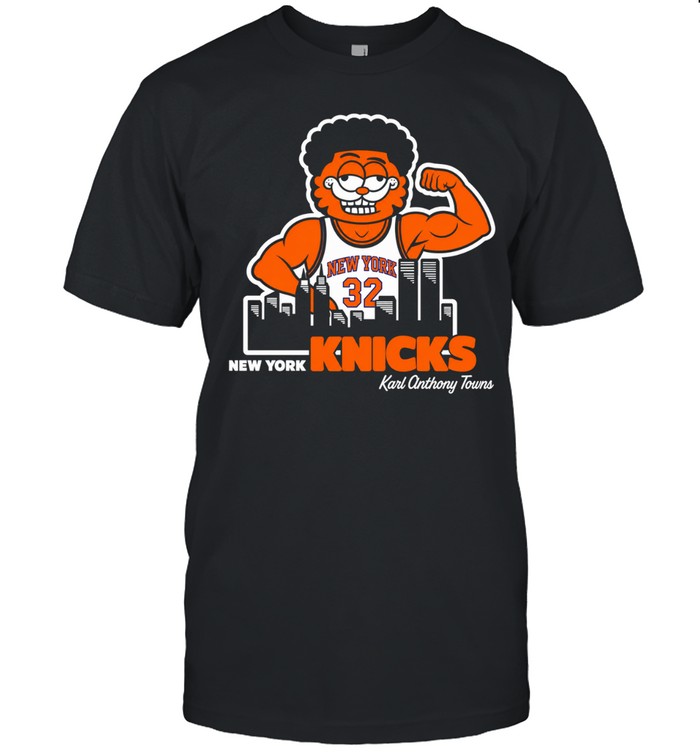 Cat New York Knicks Karl Onthony Towns Classic Men's T-shirt