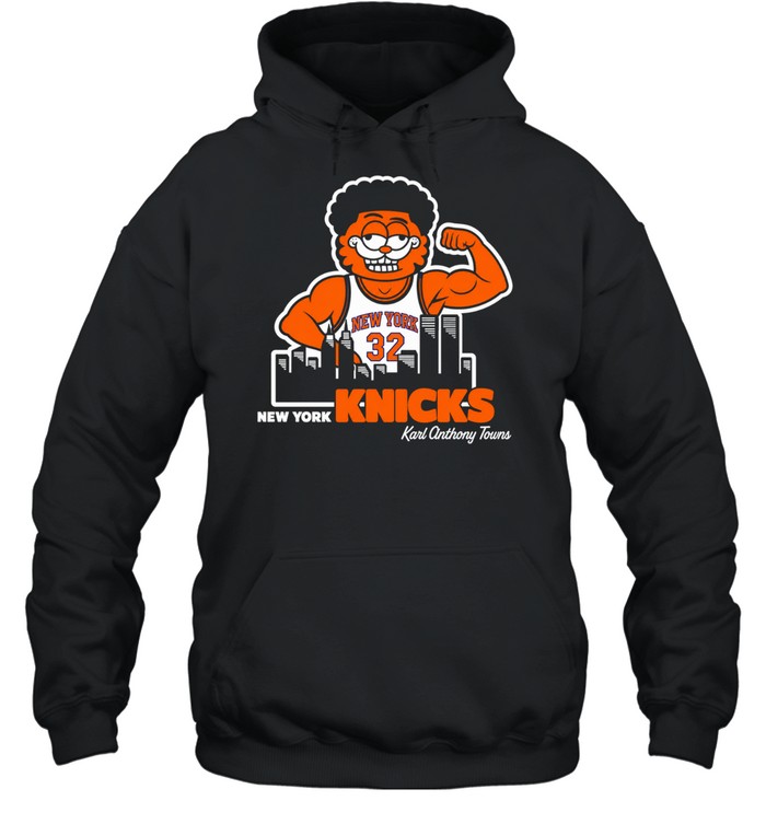 Cat New York Knicks Karl Onthony Towns Unisex Hoodie