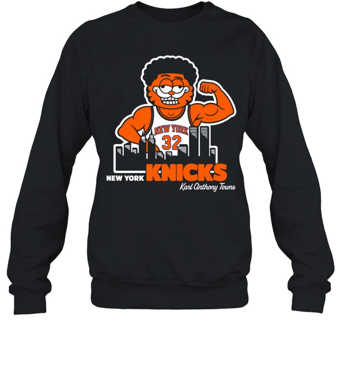 Cat New York Knicks Karl Onthony Towns Unisex Sweatshirt