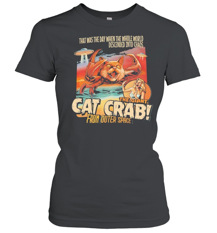 Cat crab from outer space chaos sci fi creature Classic Women's T-shirt