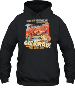 Cat crab from outer space chaos sci fi creature Unisex Hoodie