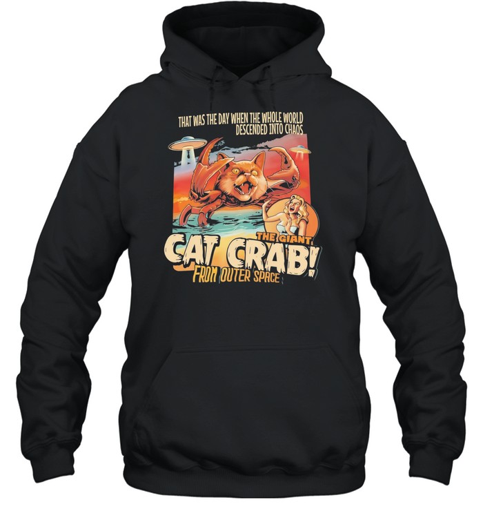 Cat crab from outer space chaos sci fi creature Unisex Hoodie