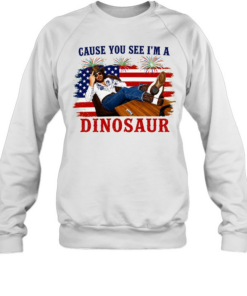 Cause You See I’m A Dinosaur Hank Williams Jr Funny Country Music Western Patriotic 4th of July Cowboy  Unisex Sweatshirt