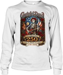 Celebrating 250 Years of American Spirit 1776 2026 Skull Long Sleeved T-shirt