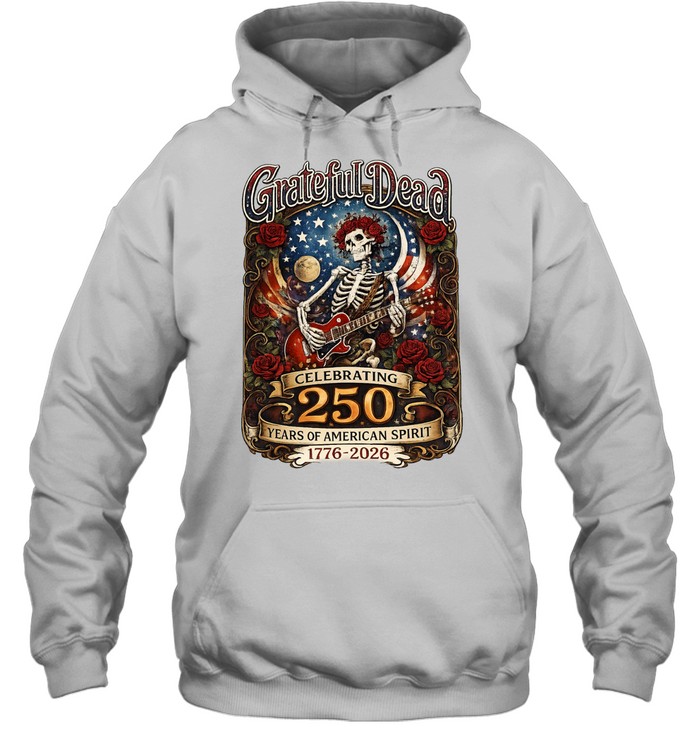 Celebrating 250 Years of American Spirit 1776 2026 Skull Unisex Hoodie