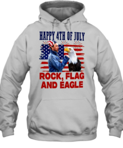 Charlie Kelly Rock Flag And Eagle 4th Of July Funny Patriotic Eagle Comedy Inspired American Flag Unisex Hoodie