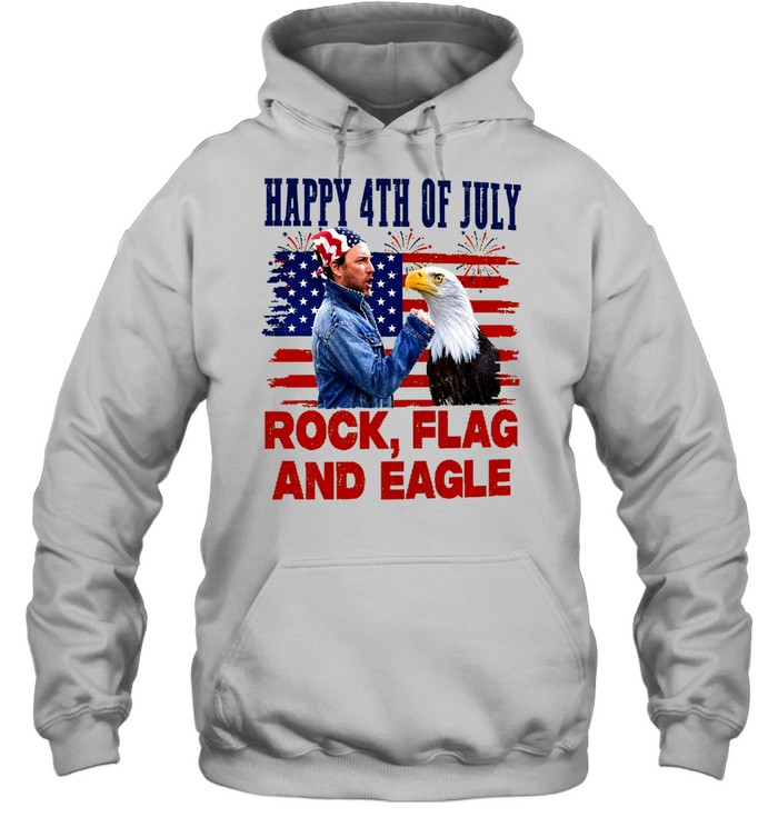 Charlie Kelly Rock Flag And Eagle 4th Of July Funny Patriotic Eagle Comedy Inspired American Flag Unisex Hoodie
